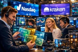 Nasdaq и Kraken запускают глобальную торговлю токенизированными акциями